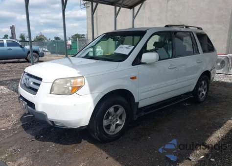 2006 Honda Pilot Ex-L from USA, damaged, VIN 2HKYF18606H522896